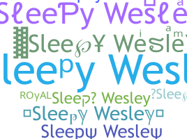 ชื่อเล่น - sleepywesley