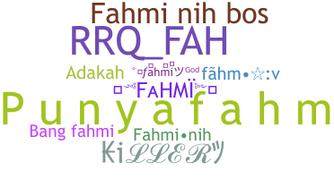 ชื่อเล่น - Fahmi