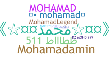 ชื่อเล่น - Mohamad