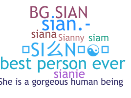 ชื่อเล่น - Sian