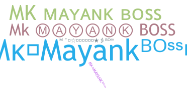ชื่อเล่น - Mkmayankboss