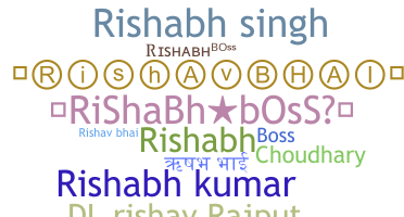 ชื่อเล่น - Rishabhboss