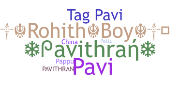 ชื่อเล่น - Pavithran