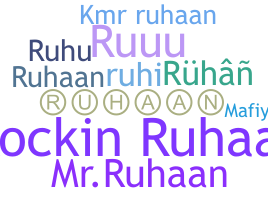 ชื่อเล่น - ruhaan