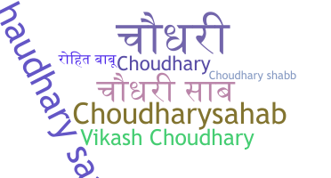 ชื่อเล่น - Choudharysaab
