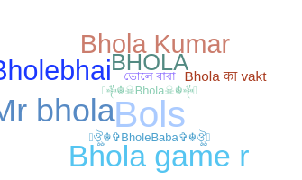 ชื่อเล่น - Bhola
