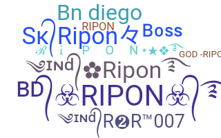 ชื่อเล่น - Ripon