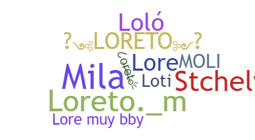 ชื่อเล่น - Loreto