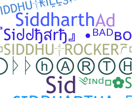 ชื่อเล่น - Siddhartha