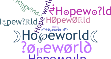 ชื่อเล่น - Hopeworld