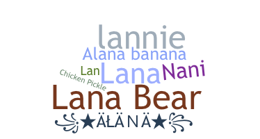 ชื่อเล่น - Alana