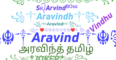 ชื่อเล่น - Aravind