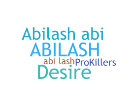 ชื่อเล่น - Abilash