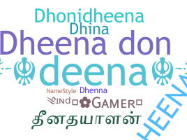 ชื่อเล่น - Dheena