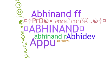 ชื่อเล่น - Abhinand