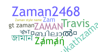 ชื่อเล่น - Zaman