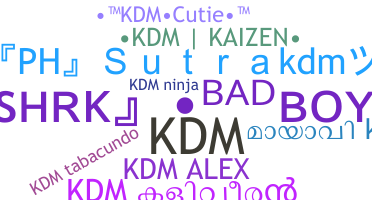 ชื่อเล่น - kdm