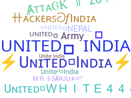 ชื่อเล่น - UnitedIndia