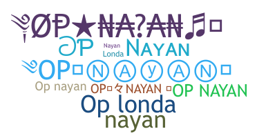 ชื่อเล่น - OpNayan