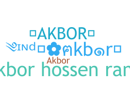 ชื่อเล่น - akbor