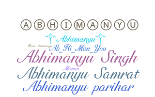ชื่อเล่น - Abhimanyu