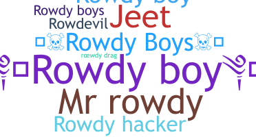 ชื่อเล่น - RowdyBoy