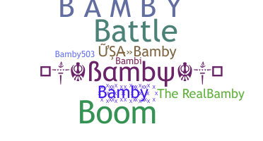 ชื่อเล่น - Bamby