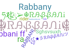 ชื่อเล่น - Rabbani