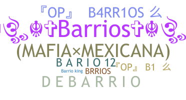 ชื่อเล่น - Barrios