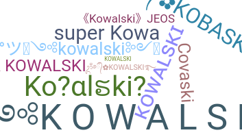 ชื่อเล่น - Kowalski