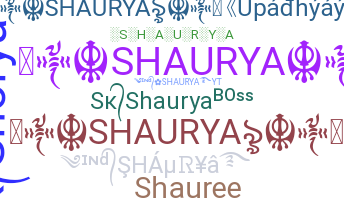 ชื่อเล่น - shaurya