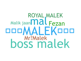 ชื่อเล่น - Malek