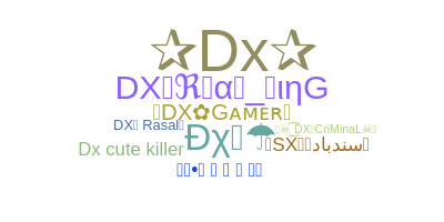 ชื่อเล่น - DX