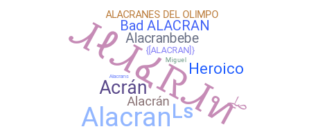 ชื่อเล่น - alacran
