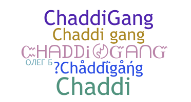 ชื่อเล่น - Chaddigang
