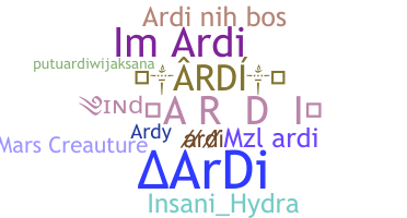 ชื่อเล่น - Ardi