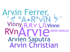 ชื่อเล่น - Arvin
