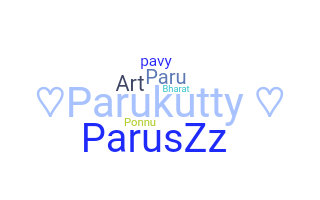 ชื่อเล่น - Parvathy