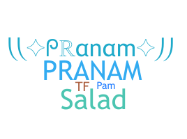 ชื่อเล่น - Pranam