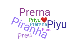 ชื่อเล่น - Prerana