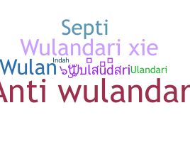 ชื่อเล่น - Wulandari