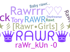 ชื่อเล่น - Rawr