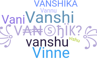 ชื่อเล่น - Vanshika