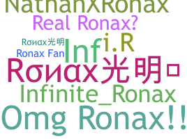 ชื่อเล่น - ronax
