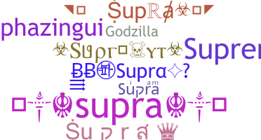 ชื่อเล่น - Supra