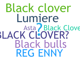 ชื่อเล่น - BlackClover