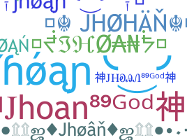 ชื่อเล่น - Jhoan