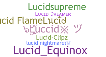 ชื่อเล่น - Lucid