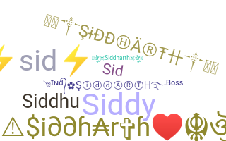 ชื่อเล่น - Siddharth