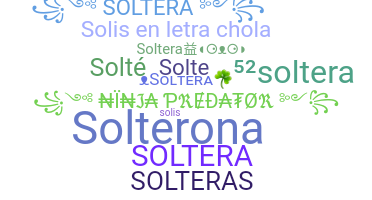ชื่อเล่น - Soltera